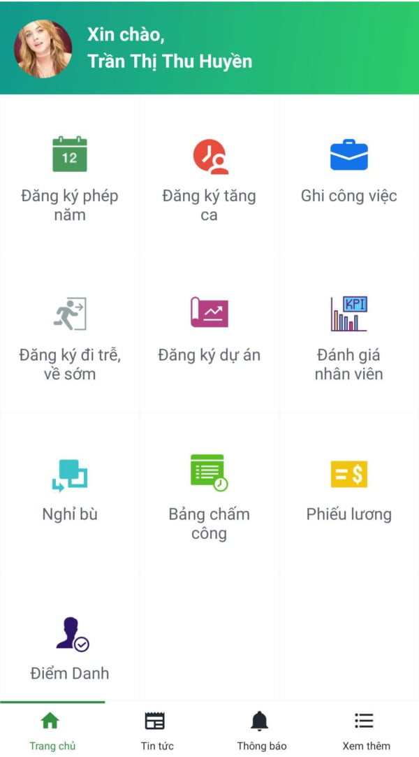 App quan ly nhan su toan dien