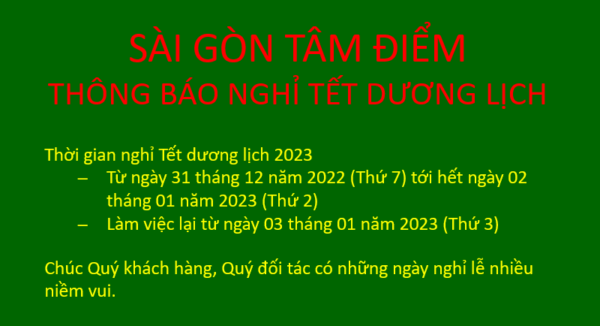 thong bao nghi tet duong lich