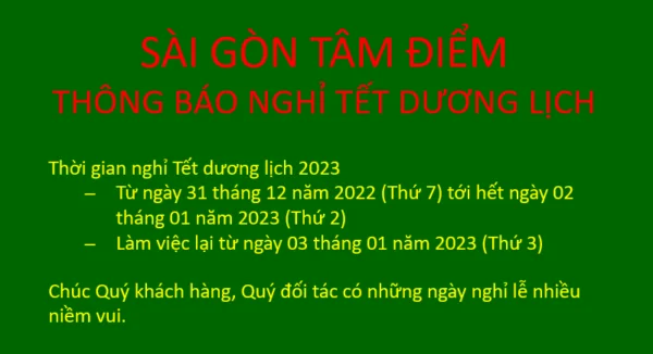 thong bao nghi tet duong lich