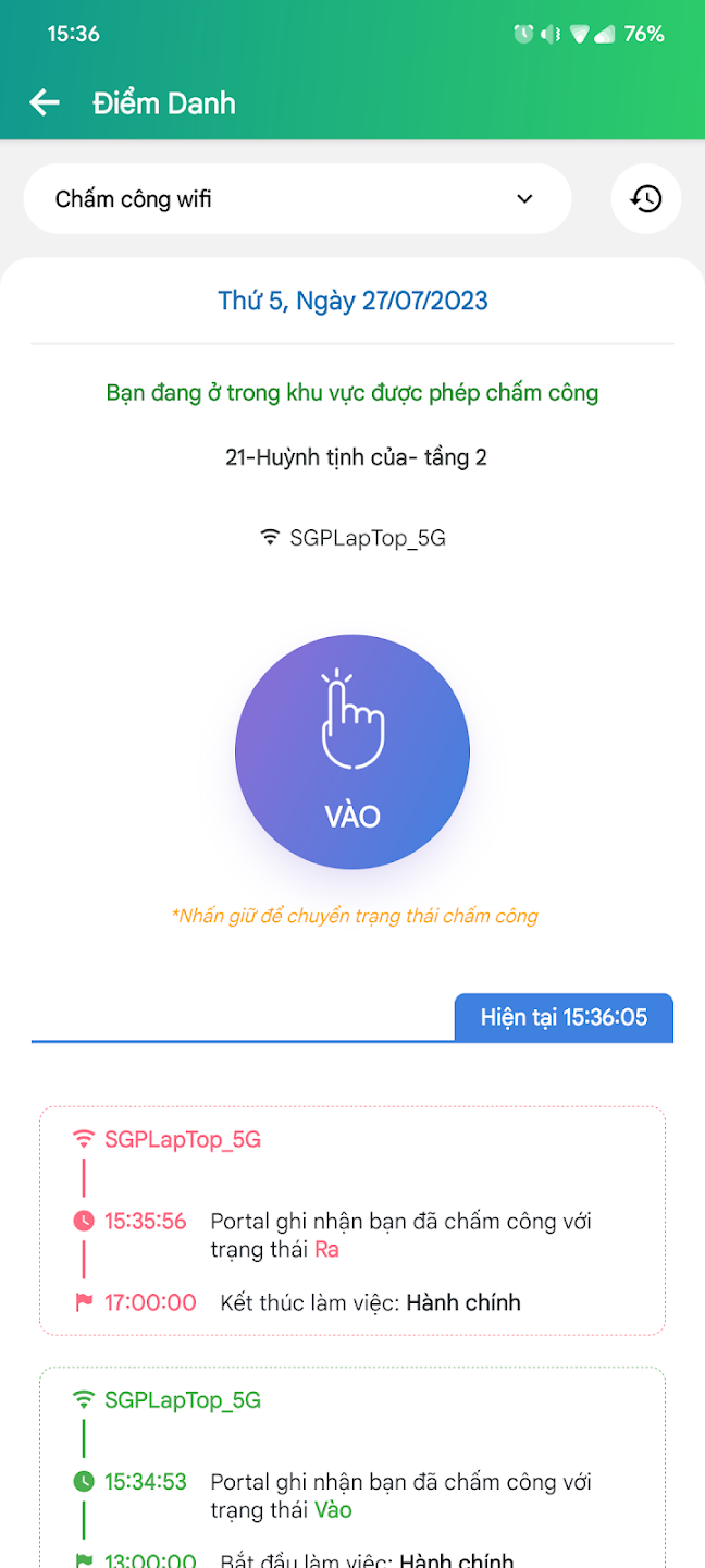Quản lý ca làm việc trên phần mềm chấm công CoreAtt – xem lịch ca và đổi ca online