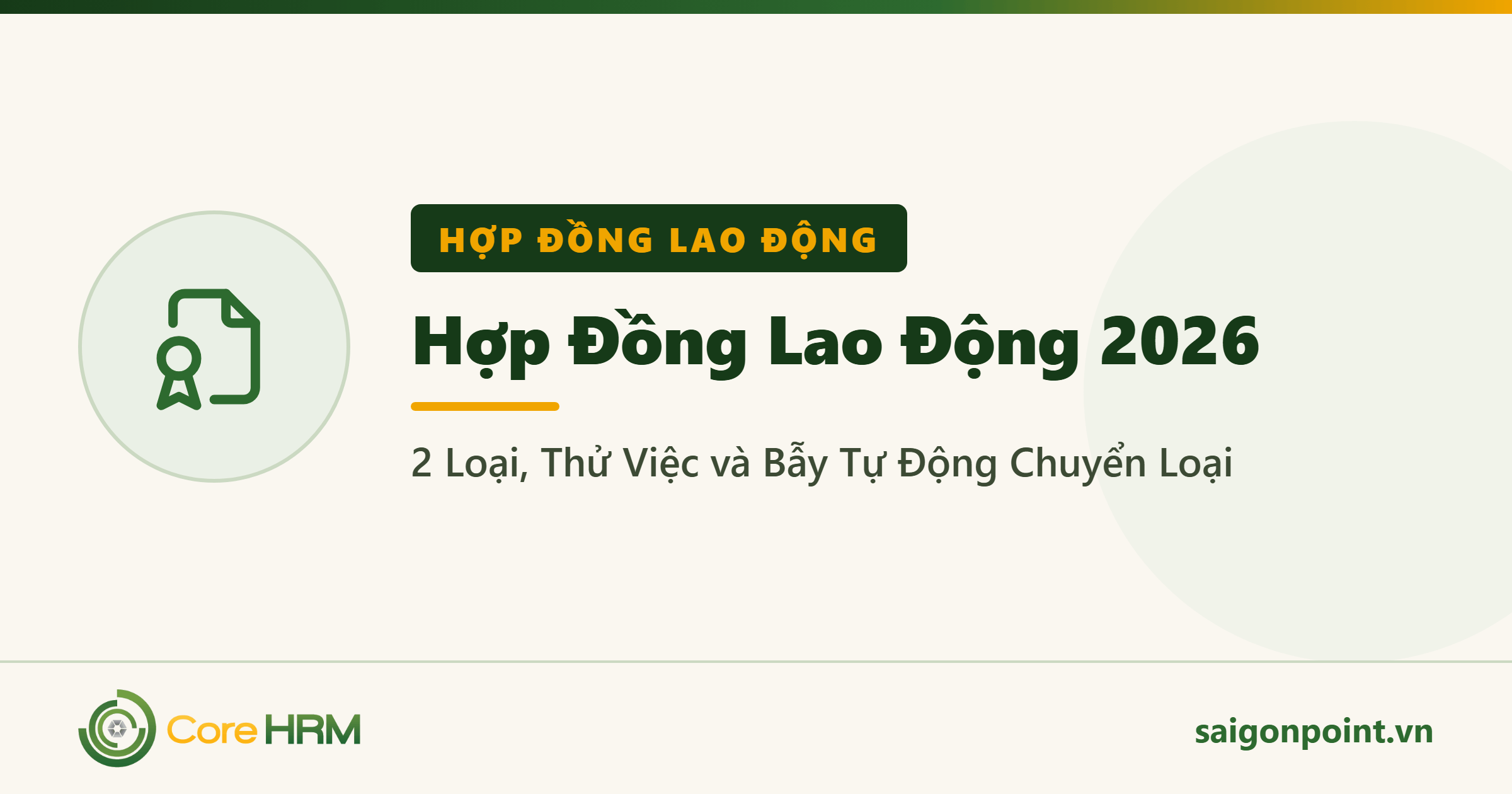 Hợp Đồng Lao Động 2026: 2 Loại, Thử Việc và Bẫy Tự Động Chuyển Loại