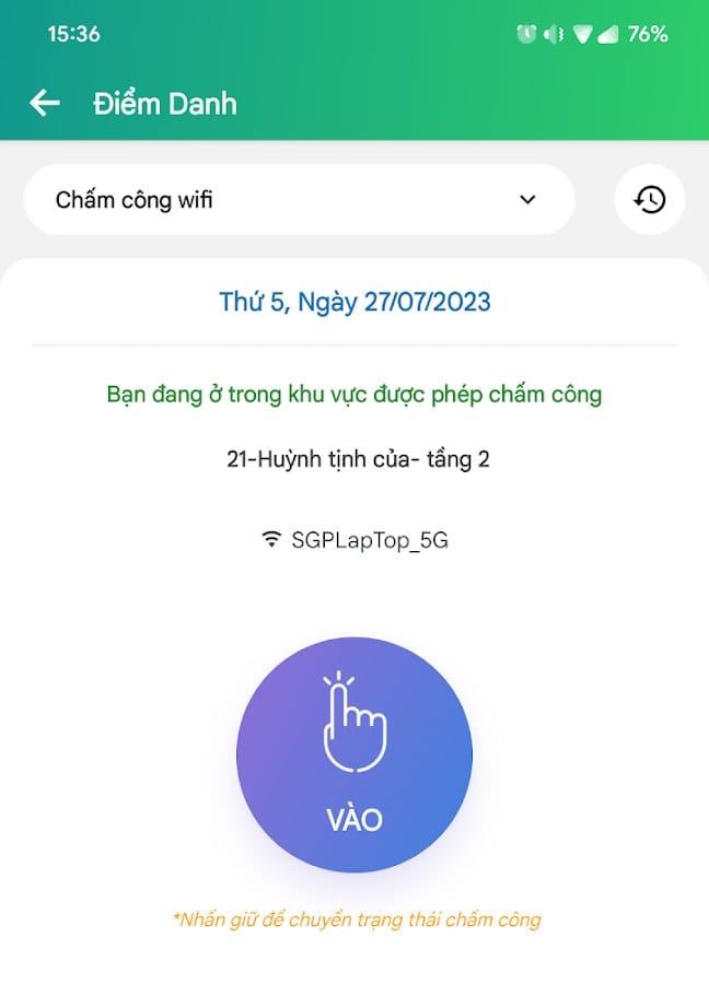 Phần mềm nhân sự CoreHRM – App điểm danh qua WiFi