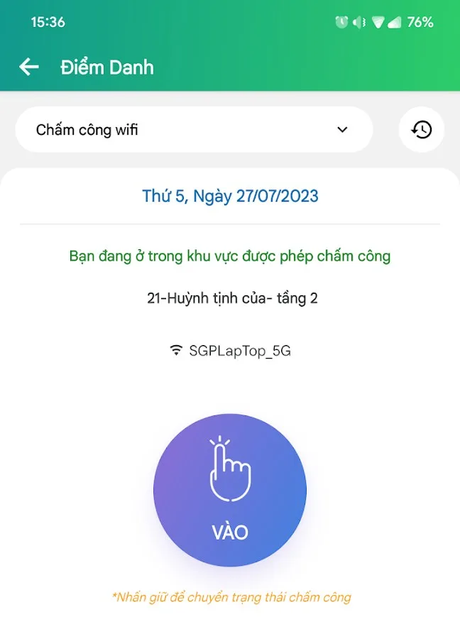 Phần mềm nhân sự CoreHRM – App điểm danh qua WiFi
