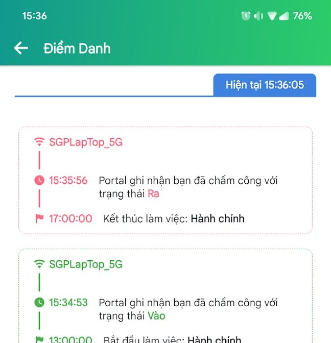Phần mềm nhân sự CoreHRM – điểm danh qua WiFi tại điểm làm việc