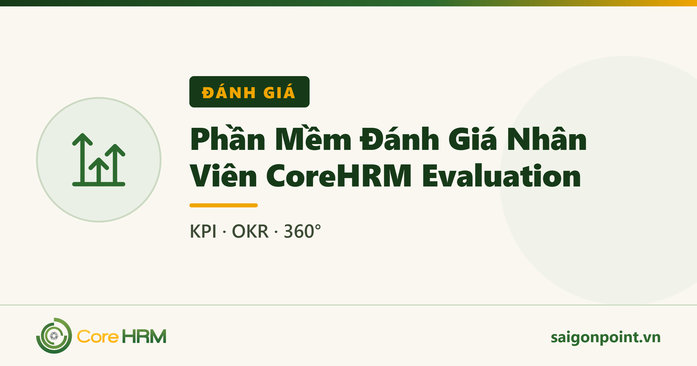 Phần Mềm Đánh Giá Nhân Viên CoreHRM Evaluation — KPI · OKR · 360°