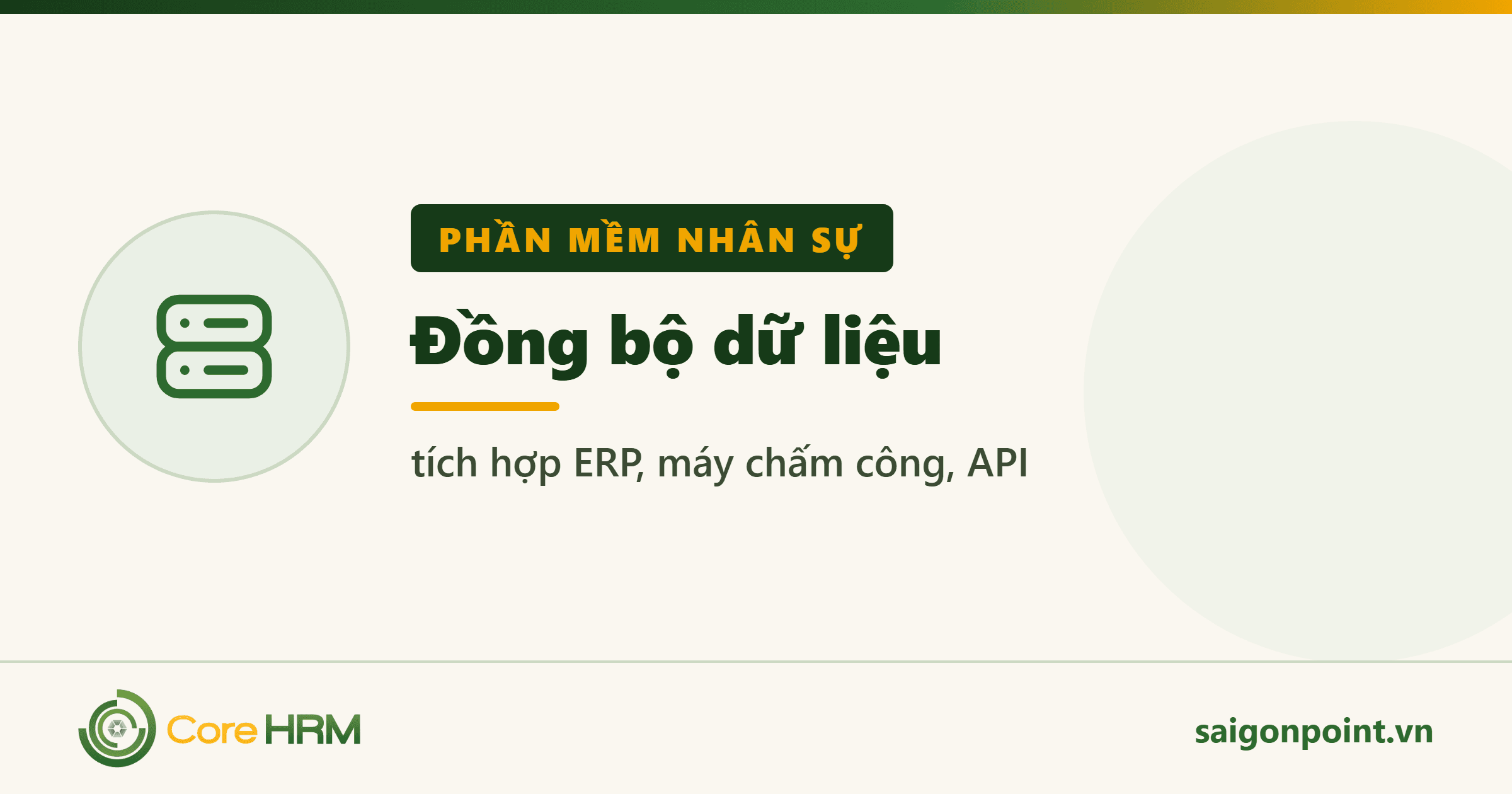 Đồng bộ dữ liệu — tích hợp ERP, máy chấm công, API