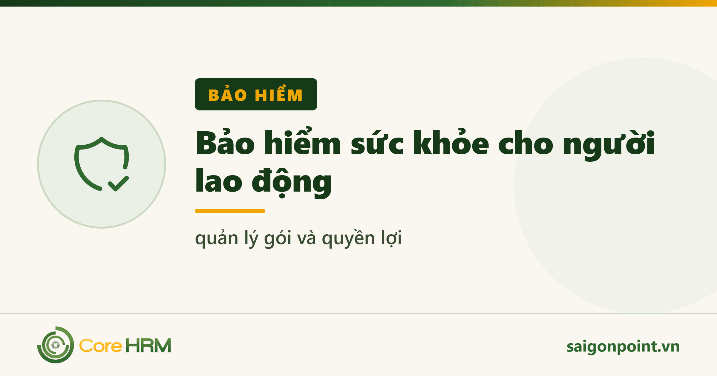 Bảo hiểm sức khỏe cho người lao động — quản lý gói và quyền lợi