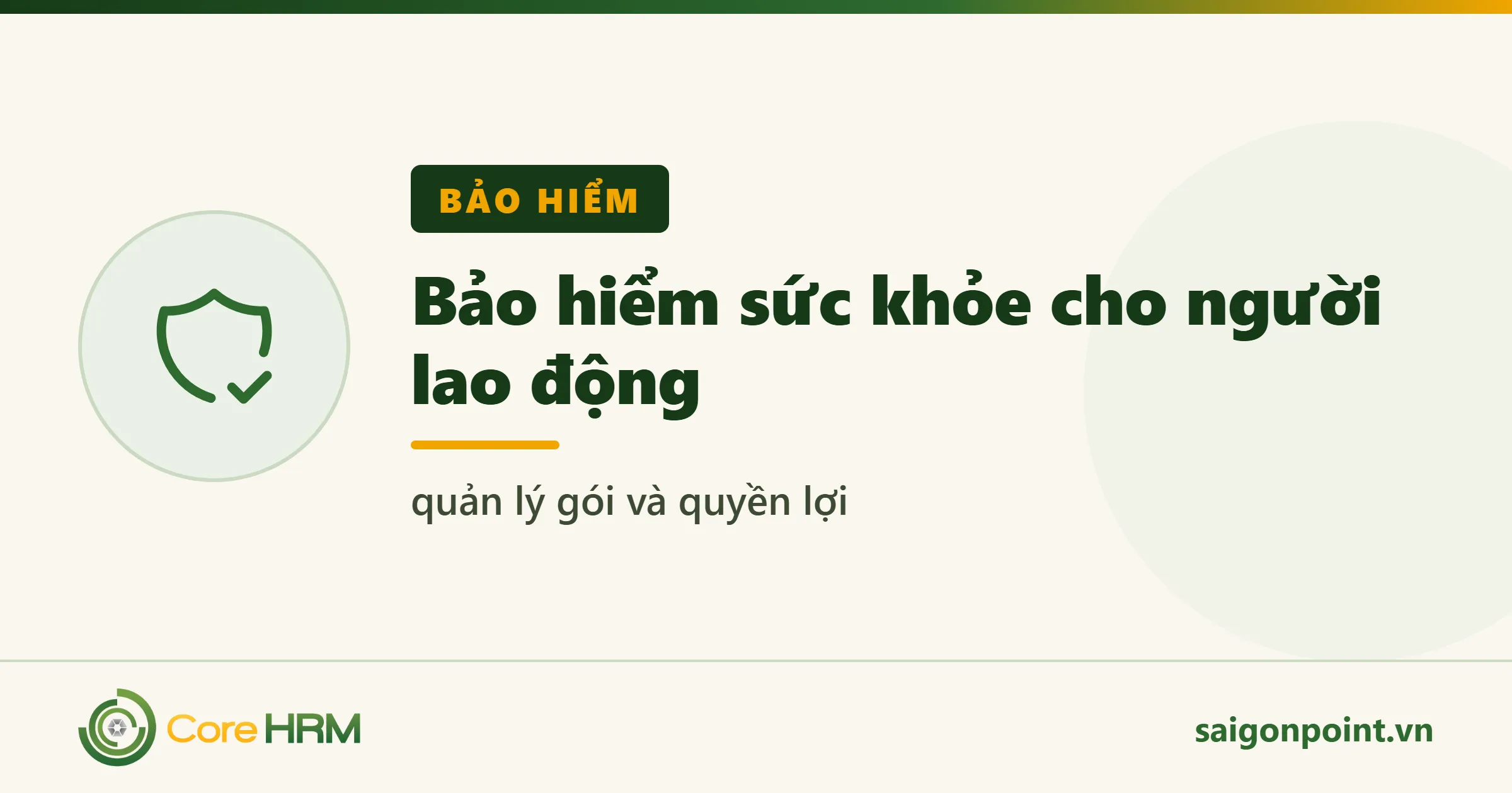 Bảo hiểm sức khỏe cho người lao động — quản lý gói và quyền lợi