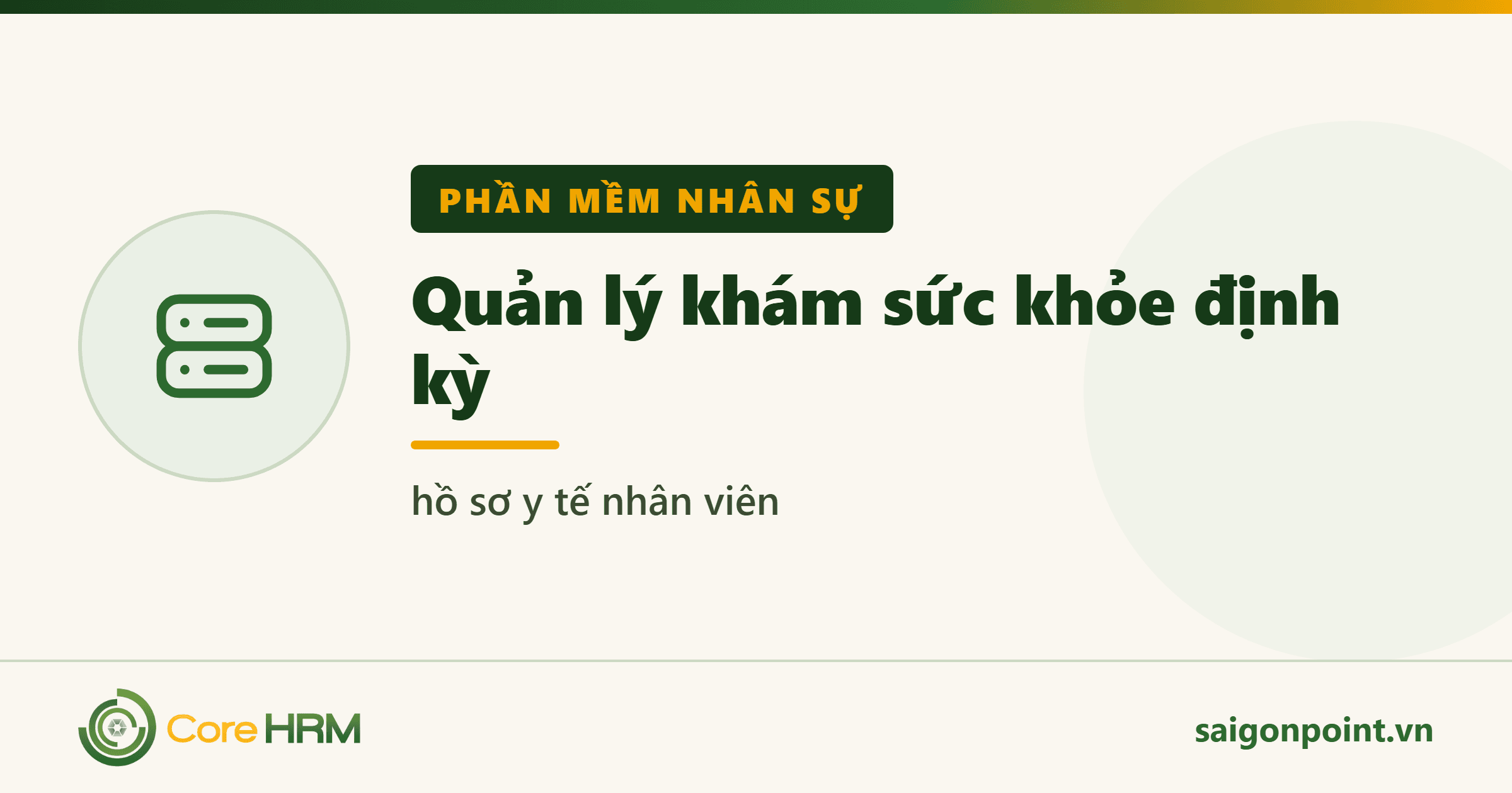 Quản lý khám sức khỏe định kỳ — hồ sơ y tế nhân viên
