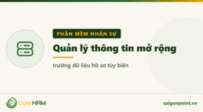 Quản lý thông tin mở rộng — trường dữ liệu hồ sơ tùy biến