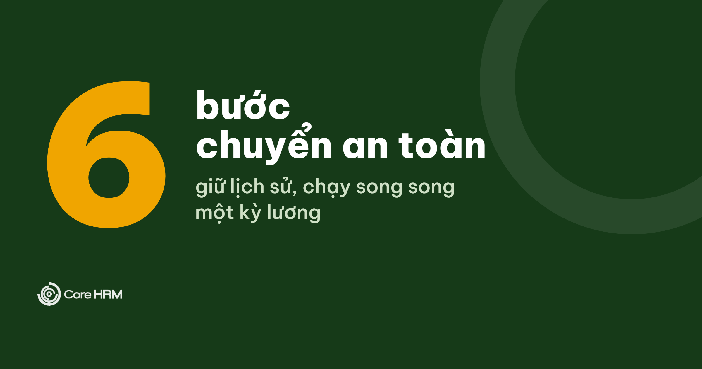 Chuyển Đổi Phần Mềm Nhân Sự: Lộ Trình Di Trú Dữ Liệu An Toàn, Không Gián Đoạn Kỳ Lương