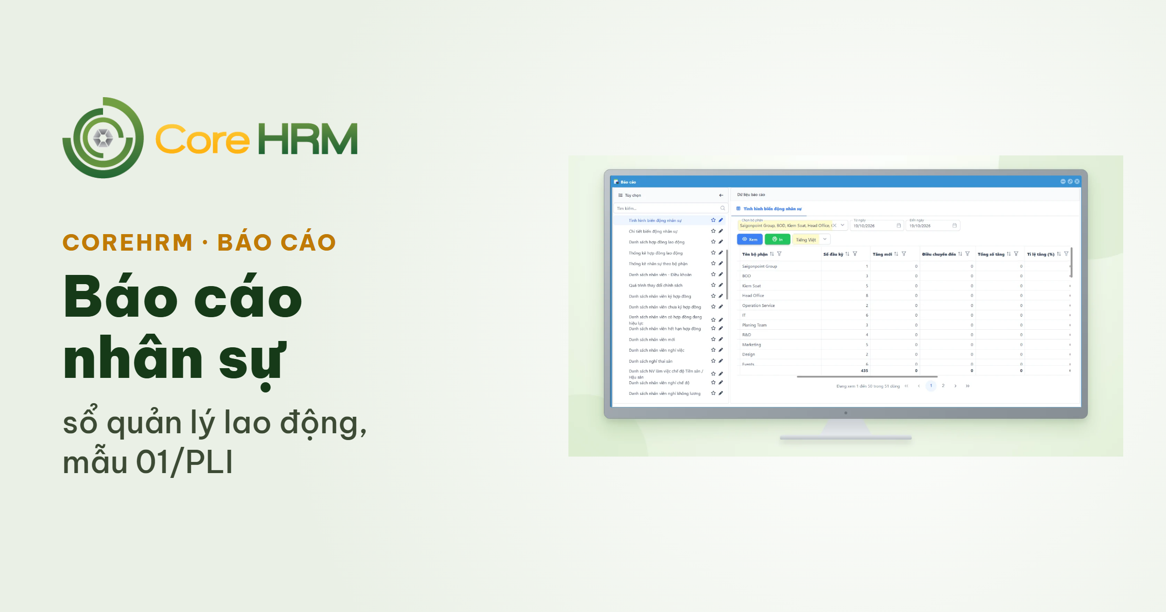 Báo cáo nhân sự — bộ báo cáo nghiệp vụ cho nhà máy