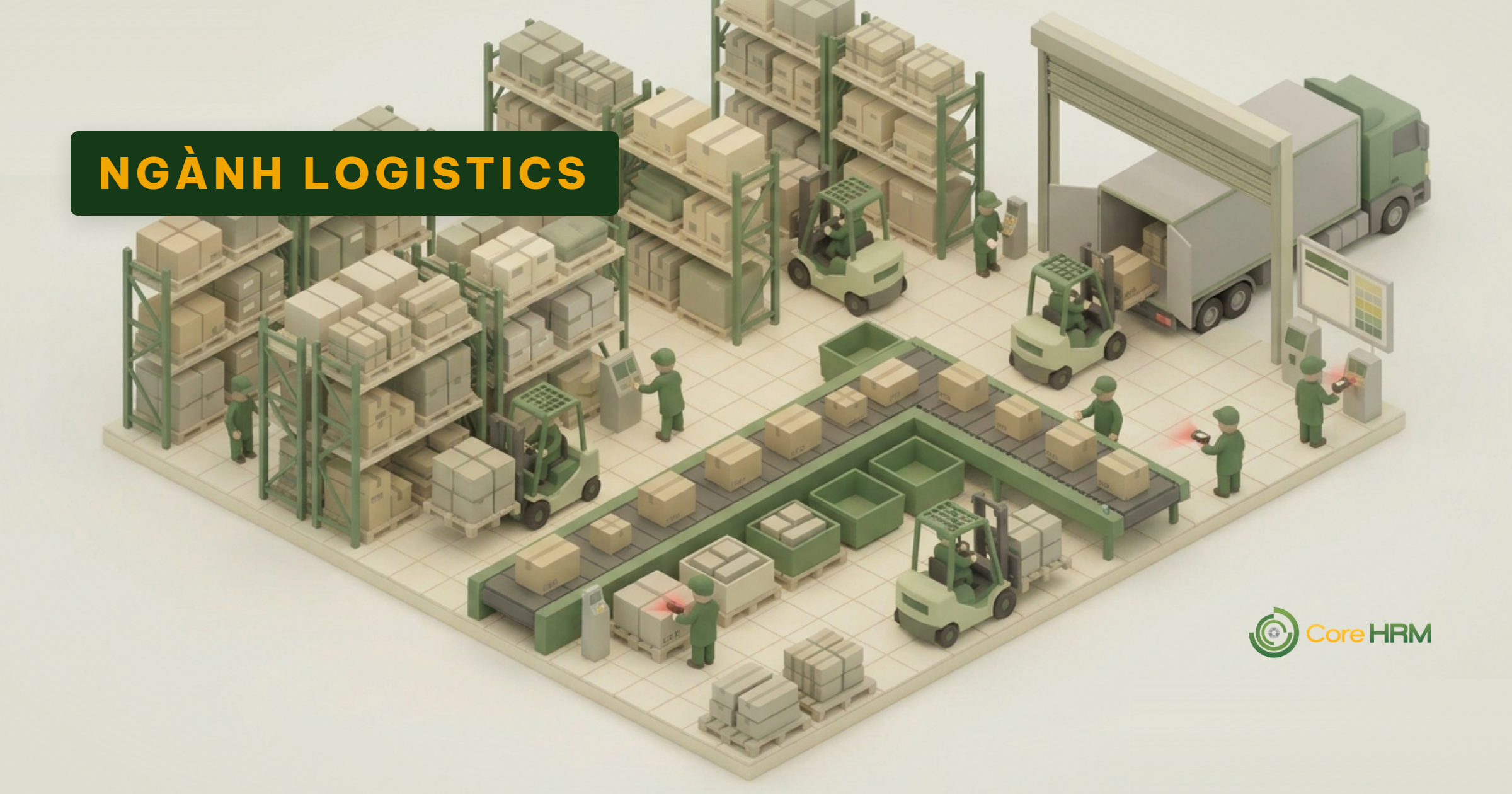 Phần Mềm Nhân Sự Ngành Logistics & Kho Vận: Ca Linh Hoạt, Đa Điểm, Cao Điểm Mùa Vụ