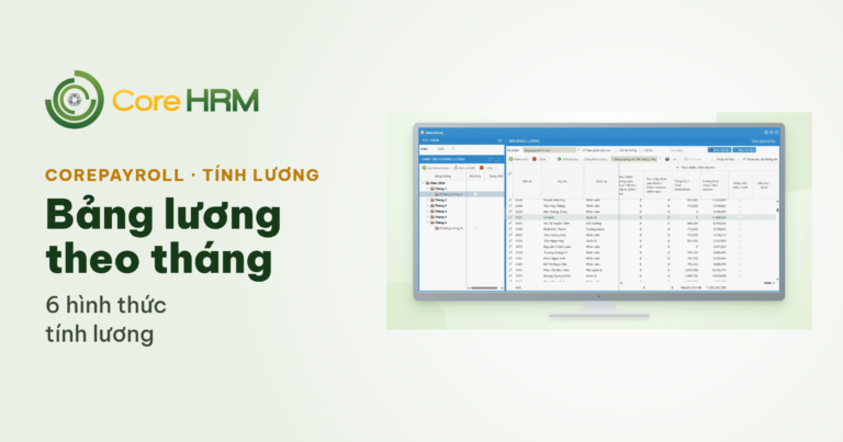 Bảng lương theo tháng