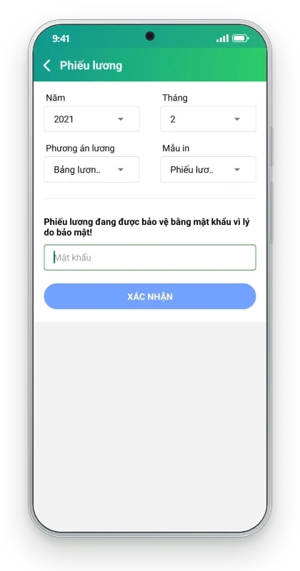 App xem phiếu lương online CoreHRM