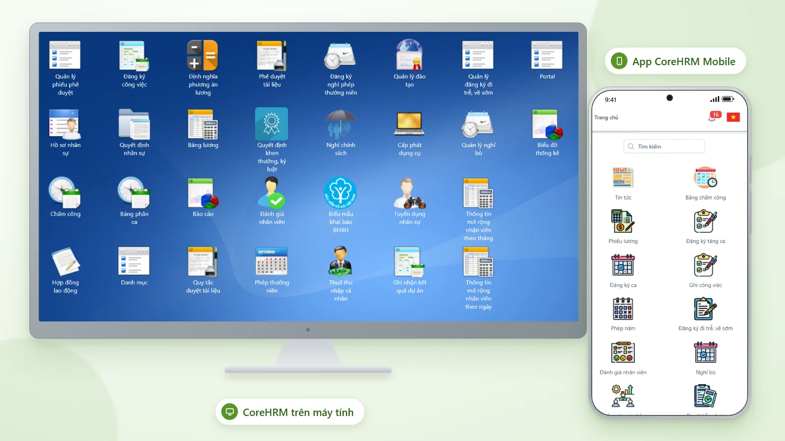 App quản lý nhân sự và lương CoreHRM – truy cập mọi lúc mọi nơi